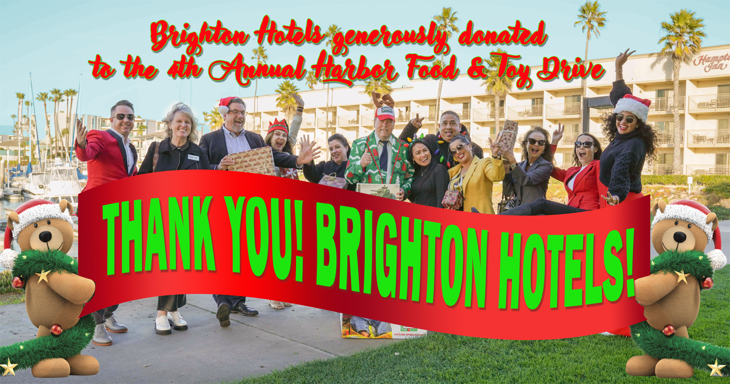 Brighton Hotels generously donates to the 4th Annual Harbor Food and Toy Drive